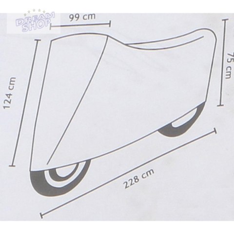 POKROWIEC NA MOTOR 228x124/75x99CM DUNLOP POKROWIEC NA MOTOR 228x124/75x99CM DUNLOP