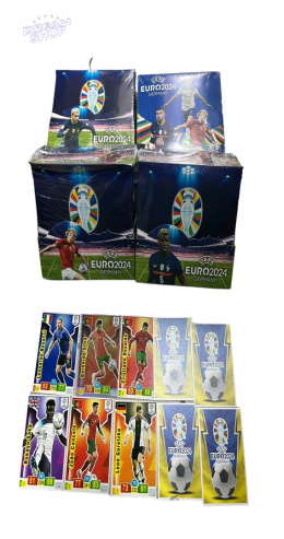 KARTY PIŁKARSKIE KOLEKCJONERSKIE EURO 2024 BOX 360 SZTUK +ALBUM