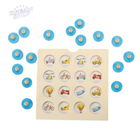 Puzzle drewniane gra planszowa memory + 4 karty Puzzle drewniane gra planszowa memory + 4 karty
