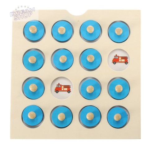 Puzzle drewniane gra planszowa memory + 4 karty Puzzle drewniane gra planszowa memory + 4 karty