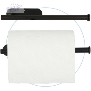 Uchwyt wieszak na ręcznik papier toaletowy czarny