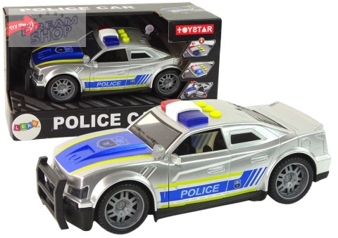 Auto Policja 1:14 Światła Dźwięki Srebrne Auto Policja 1:14 Światła Dźwięki Srebrne