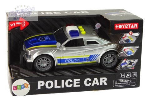 Auto Policja 1:14 Światła Dźwięki Srebrne Auto Policja 1:14 Światła Dźwięki Srebrne