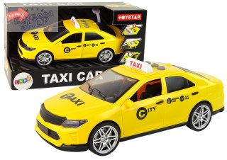 Auto Taxi Pojazd 1:14 Światła Dźwięki Żółte