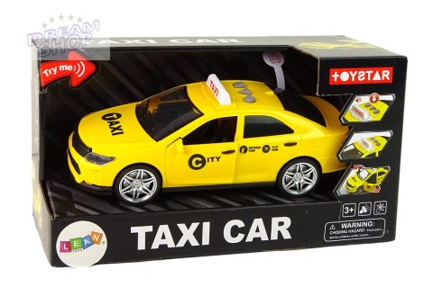 Auto Taxi Pojazd 1:14 Światła Dźwięki Żółte Auto Taxi Pojazd 1:14 Światła Dźwięki Żółte