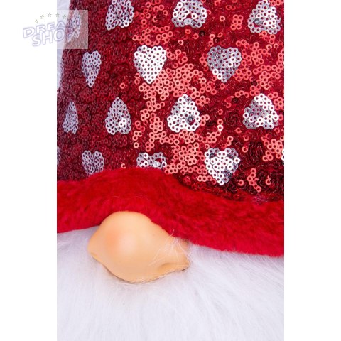 Skrzat gnom mikołaj świąteczny siedzący 92cm