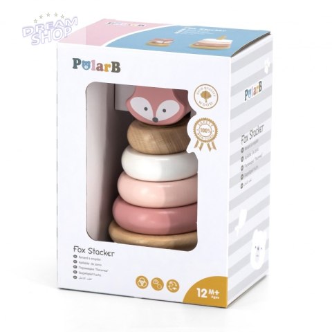 VIGA PolarB Drewniana Piramidka Edukacyjna - Lisek VIGA PolarB Drewniana Piramidka Edukacyjna - Lisek
