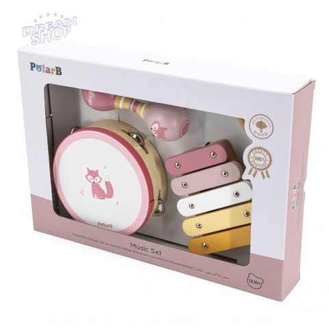 VIGA PolarB Zestaw Instrumentów Muzycznych Różowy VIGA PolarB Zestaw Instrumentów Muzycznych Różowy