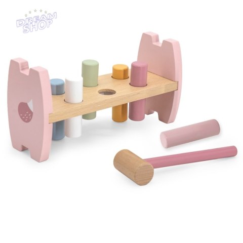 Viga PolarB Drewniana Przebijanka Wbijanka z Młoteczkiem Lisek Montessori Viga PolarB Drewniana Przebijanka Wbijanka z Młoteczkiem Lisek Montessori