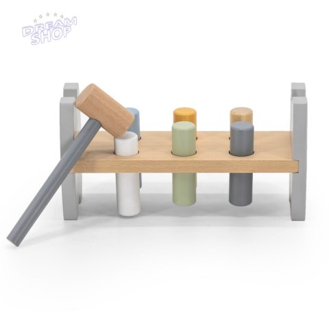Viga PolarB Drewniana Przebijanka Wbijanka z Młoteczkiem Pingwinek Montessori Viga PolarB Drewniana Przebijanka Wbijanka z Młoteczkiem Pingwinek Montessori