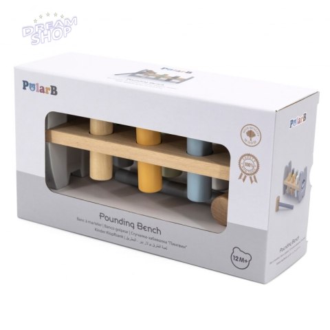 Viga PolarB Drewniana Przebijanka Wbijanka z Młoteczkiem Pingwinek Montessori Viga PolarB Drewniana Przebijanka Wbijanka z Młoteczkiem Pingwinek Montessori