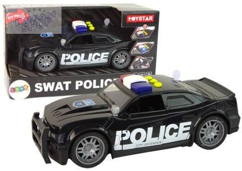 Auto Policja 1:14 Światła Dźwięki Czarne Auto Policja 1:14 Światła Dźwięki Czarne