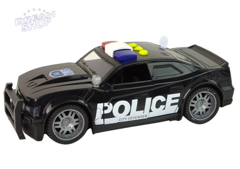 Auto Policja 1:14 Światła Dźwięki Czarne Auto Policja 1:14 Światła Dźwięki Czarne