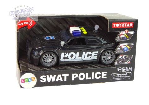 Auto Policja 1:14 Światła Dźwięki Czarne Auto Policja 1:14 Światła Dźwięki Czarne