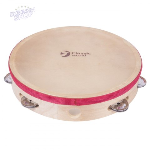 CLASSIC WORLD EDU Instrument Muzyczny Tamburyn 25 cm CLASSIC WORLD EDU Instrument Muzyczny Tamburyn 25 cm