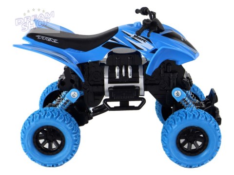 Pojazd Terenowy Pchacz Quad XC Gumowe Koła Niebieski Pojazd Terenowy Pchacz Quad XC Gumowe Koła Niebieski