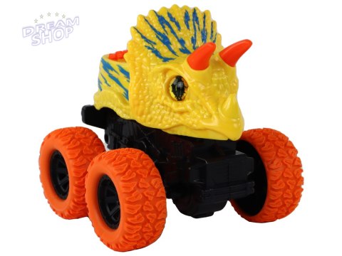 Pojazd Terenowy Pchacz Triceratops Gumowe Koła Żółty Pojazd Terenowy Pchacz Triceratops Gumowe Koła Żółty