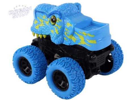 Pojazd Terenowy Pchacz Tyranozaur Rex Gumowe Koła Niebieski Pojazd Terenowy Pchacz Tyranozaur Rex Gumowe Koła Niebieski