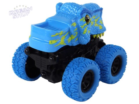 Pojazd Terenowy Pchacz Tyranozaur Rex Gumowe Koła Niebieski Pojazd Terenowy Pchacz Tyranozaur Rex Gumowe Koła Niebieski
