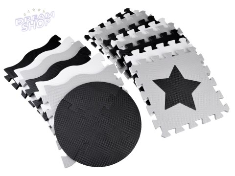 Puzzle piankowe - Kontrastowa mata dla niemowląt KSZTAŁTY ZA4782 Puzzle piankowe - Kontrastowa mata dla niemowląt KSZTAŁTY ZA4782