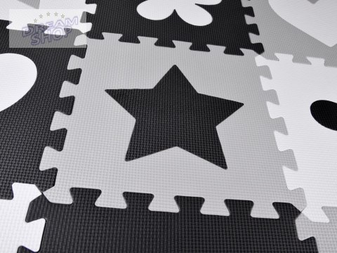 Puzzle piankowe - Kontrastowa mata dla niemowląt KSZTAŁTY ZA4782 Puzzle piankowe - Kontrastowa mata dla niemowląt KSZTAŁTY ZA4782