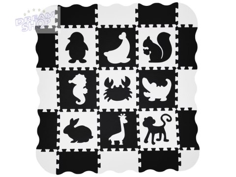 Puzzle piankowe - kontrastowa mata dla niemowląt ZWIERZĘTA ZA4783