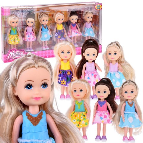 Urocze mini laleczki do zabawy Lalka 12 cm 6szt ZA4755 Urocze mini laleczki do zabawy Lalka 12 cm 6szt ZA4755