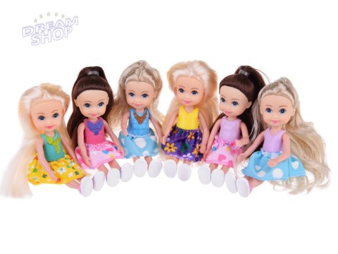 Urocze mini laleczki do zabawy Lalka 12 cm 6szt ZA4755 Urocze mini laleczki do zabawy Lalka 12 cm 6szt ZA4755