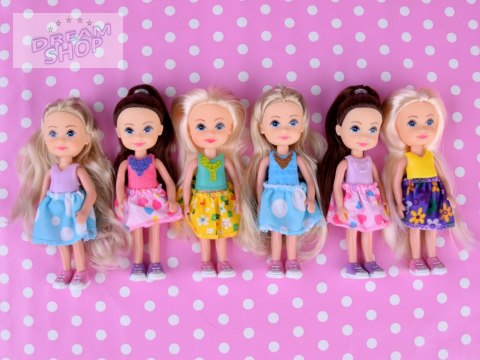Urocze mini laleczki do zabawy Lalka 12 cm 6szt ZA4755 Urocze mini laleczki do zabawy Lalka 12 cm 6szt ZA4755