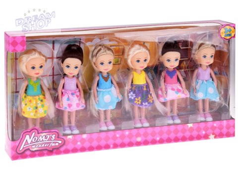 Urocze mini laleczki do zabawy Lalka 12 cm 6szt ZA4755 Urocze mini laleczki do zabawy Lalka 12 cm 6szt ZA4755