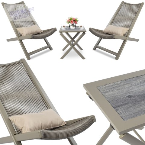 Zestaw mebli ogrodowych CHILL SAND Zestaw mebli ogrodowych CHILL SAND