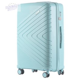 DQ181-05, walizka podróżna Wings L, Macaron Blue POLIPROPYLEN