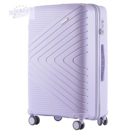 DQ181-05, walizka podróżna Wings L, White Purple - POLIPROPYLEN