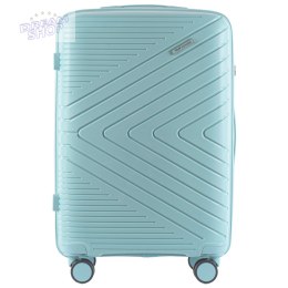 DQ181-05, walizka podróżna Wings M, Macaron Blue POLIPROPYLEN