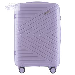 DQ181-05, walizka podróżna Wings M, White Purple - POLIPROPYLEN