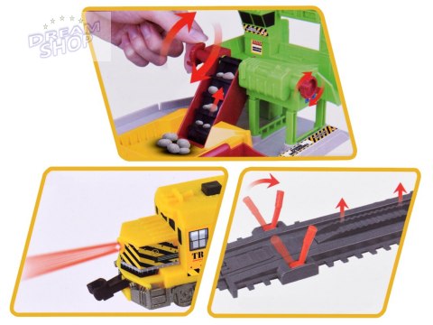 Duża Kolejka elektryczna pociąg kamieniołom trasa 320cm RC0627 Duża Kolejka elektryczna pociąg kamieniołom trasa 320cm RC0627