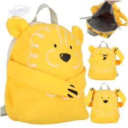 Plecak przedszkolaka szkolny lew żółty