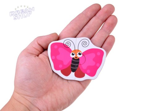 Kolorowe Puzzle układanka 24 Zwierzątka lew krowa motyl lis ZA4749 Kolorowe Puzzle układanka 24 Zwierzątka lew krowa motyl lis ZA4749