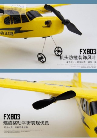 Samolot zdalnie sterowany na pilota RC FX803 Piper 150mah