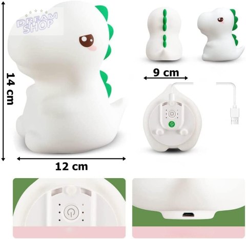 Nocna lampka led DINOZAUR