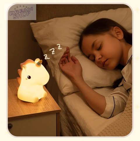 Nocna lampka led JEDNOROŻEC