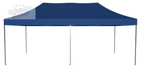 Pawilon handlowy ekspresowy - 3x6 m - 3 ściany - niebieski Pawilon handlowy ekspresowy - 3x6 m - 3 ściany - niebieski