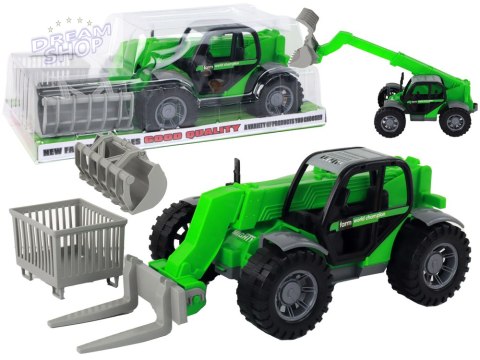 Pojazd Rolniczy Traktor Zielony Dźwig Maszyna Rolnicza Pojazd Rolniczy Traktor Zielony Dźwig Maszyna Rolnicza
