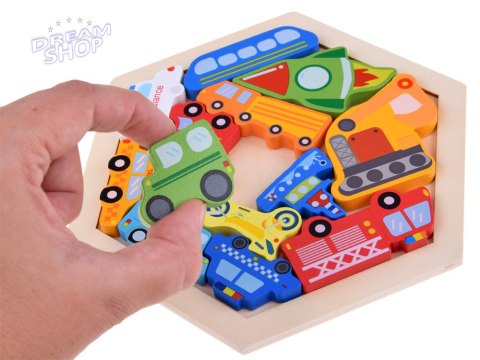 Układanka Puzzle drewniane Pojazdy straż pożarna statek 16ele ZA4760 Układanka Puzzle drewniane Pojazdy straż pożarna statek 16ele ZA4760