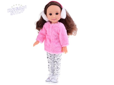 Urocza Lalka 38 cm Różowe futerko i nauszniki zimowe ubranie ZA4767 Urocza Lalka 38 cm Różowe futerko i nauszniki zimowe ubranie ZA4767