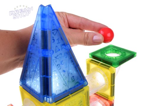 Klocki magnetyczne 123-elementy kulodrom tor kulki ZA4719 Klocki magnetyczne 123-elementy kulodrom tor kulki ZA4719