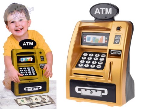Muzyczny Bankomat Bank skarbonka dla dzieci ZA4752 Muzyczny Bankomat Bank skarbonka dla dzieci ZA4752