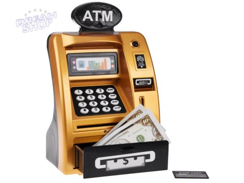 Muzyczny Bankomat Bank skarbonka dla dzieci ZA4752 Muzyczny Bankomat Bank skarbonka dla dzieci ZA4752