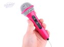 Muzyczny głośnik różowy Boombox dla dzieci z mikrofonem IN0166