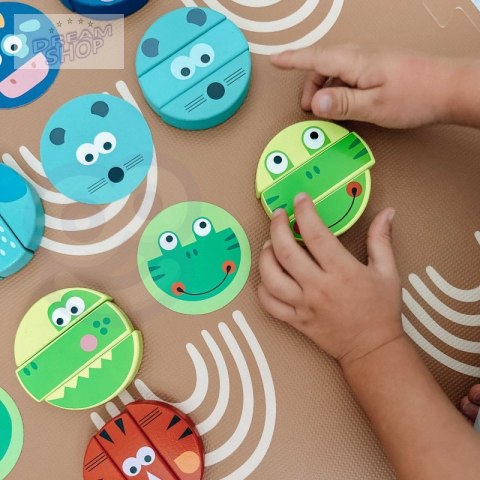 TOOKY TOY Jenga dla Dzieci Klocki Zwierzęta Gra Zręcznościowa TOOKY TOY Jenga dla Dzieci Klocki Zwierzęta Gra Zręcznościowa